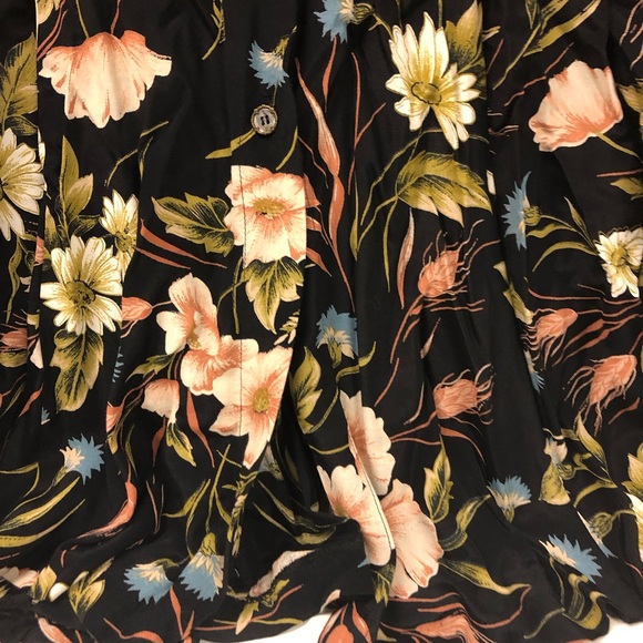 Vintage Y2K Karen Kane button up Floral Maxi skirt women’s size 8‎ made in USA - Picture 7 of 8